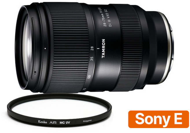 [지금사면 3년보증 + 5만P 증정] 탐론 28-75mm F/2.8 Di III VXD G2 A063 소니 FE렌즈 + 겐코 AIR MC 67mm 필터