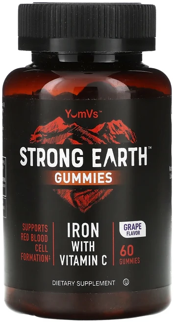 단백질 비타민 철분 마그내슘 칼슘 YumVs 강력한 친환경 구미젤리 비타민C 함유 철분 포도 구미젤리 60개 고루고루섭취해주세요, YumVs강력한친환경구미젤리비타민C함유철분포도구미젤리6 - 쿠팡