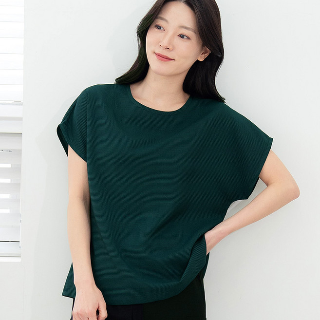 발장난양말 국산 풍기 인견 반팔 블라우스 여성 엄마 옷