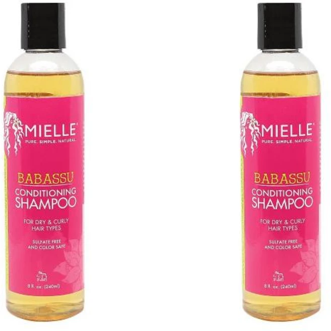Mielle Organics 미엘 바바수 컨디셔닝 샴푸 8oz 2팩, 240ml - 쿠팡