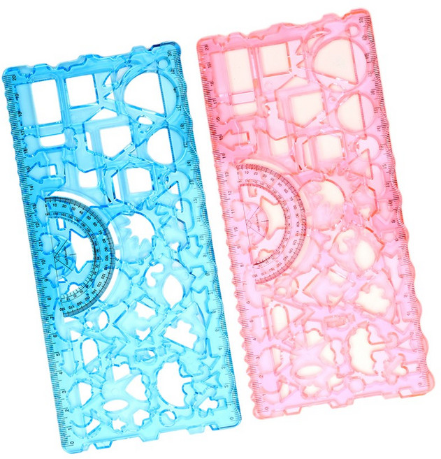 모닝글로리 도형 모양자 1500, 상세페이지 참조, 1개