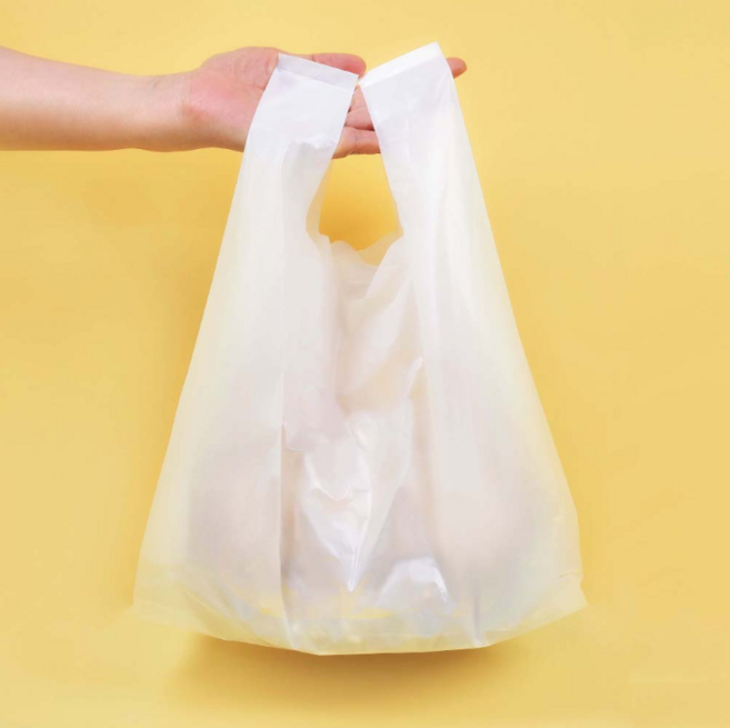 손잡이 비닐봉투 무지(인쇄 x), 100개, 중