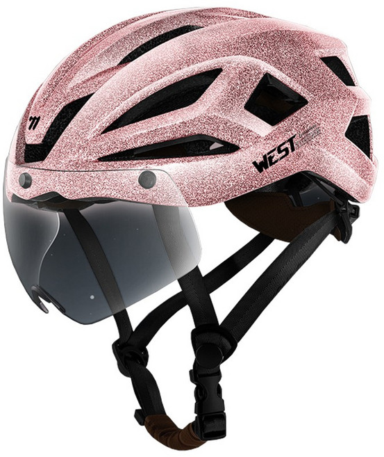 시그니처베이지 자전거 전기 전동 킥보드 고글 헬멧 YPZ128, 루미너스 핑크, 1개