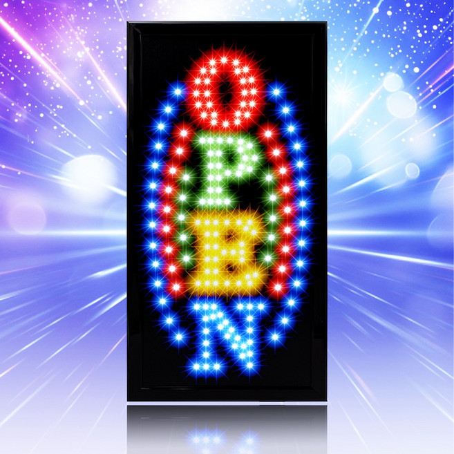 LED보드나라 영업중 LED보드 간판 전광판 LED간판, 1개, 영업중E 세로형 고급OPEN보드_ON/OFF스위치형