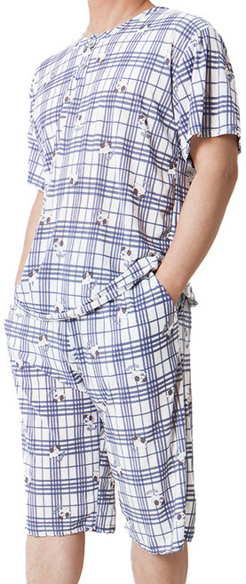 폭스 냉감 캐릭터 반팔 잠옷세트 E6 남성용