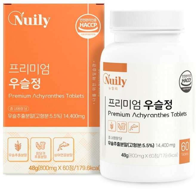 뉴일리 프리미엄 우슬정 800mg 60정, 48g, 1개