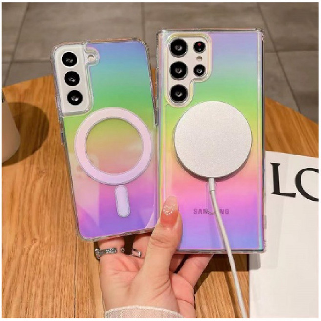 갤럭시 S24 / S24+ / S24울트라 케이스 썬플믹스 맥세이프 오로라 젤하드 클리어 범퍼