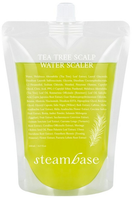 [공식] 스팀베이스 유분개선/정수리냄새케어 티트리 스칼프 워터 스케일러 두피스케일링 리필용, 1개, 500ml