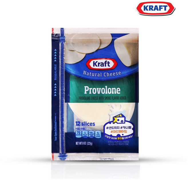 크래프트 슬라이스 씬 스위스 치즈, 1개, 227g