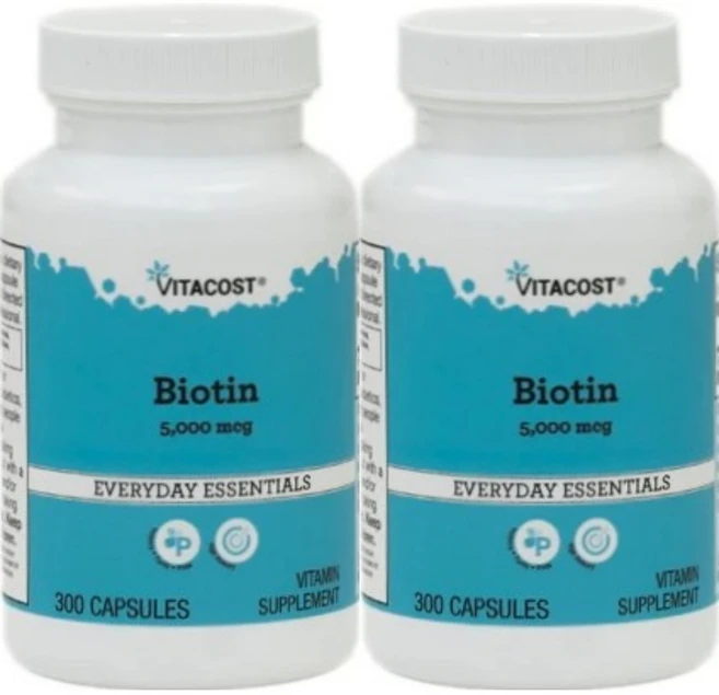 비타코스트 비오틴 5000mcg, 2팩, 300정, 300정 - 쿠팡