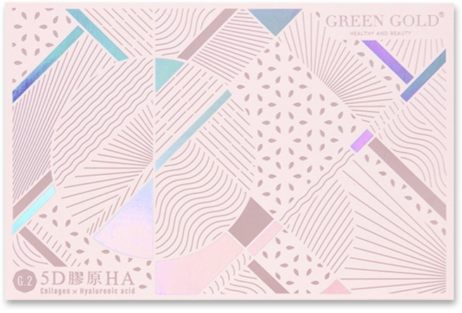 GREEN GOLD 5D膠原蛋白, 1個, 5D膠原HA, 5.5g
