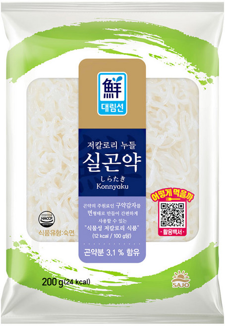 저칼로리누들실곤약 200g 사조대림 냉장, 1개