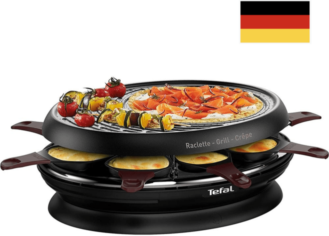 테팔 TEFAL 원형 라끌렛 전기 그릴 독일 발송, one, RE3104