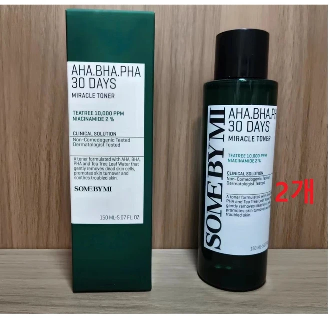 썸바이미 아하 바하 파하 30 데이즈 미라클 토너, 150ml, 2개 - 쿠팡