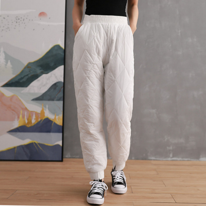 데일리씨 여성 방한 패딩 팬츠 겨울 바지 맛집