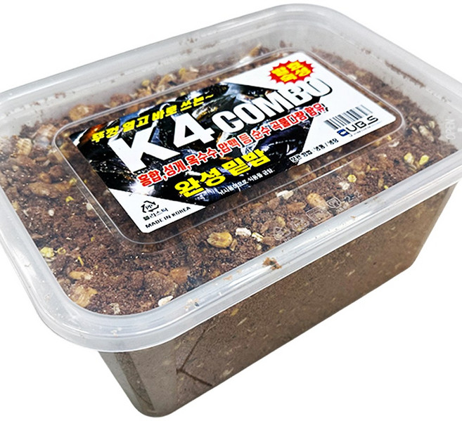 뚜껑열어 바로 쓰는 K4 완성밑밥 3Kg 홍합폭탄밑밥 카고밑밥 생활낚시 홍합밑밥 폭탄밑밥 파우더, 1개