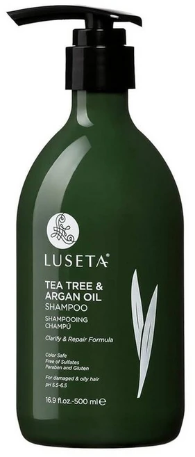 Luseta 티트리 샴푸 아르간 오일 500ml(16.9온스) - 비듬 및 가려운 두피 정화 수분 공급 퇴치 손상된 모발용 황산염 파라벤 프리 남성 여성용 - 쿠팡