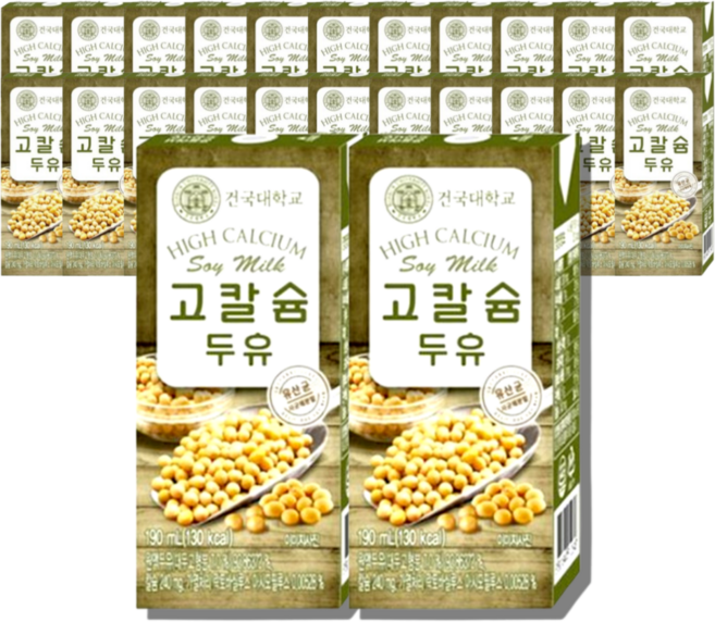 건국유업 고칼슘두유 190ml 24팩 칼슘두유, 24개