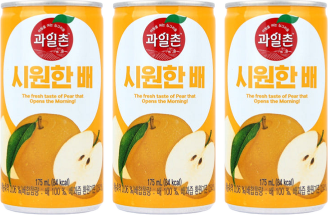 과일촌 배 드링크 175ml, 20개