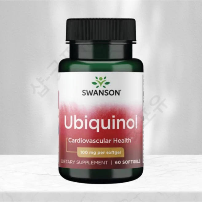 스완슨 유비퀴놀 100mg 소프트겔 60정 Swanson Ubiquinol 100mg 60 Softgels, 1개 - 쿠팡