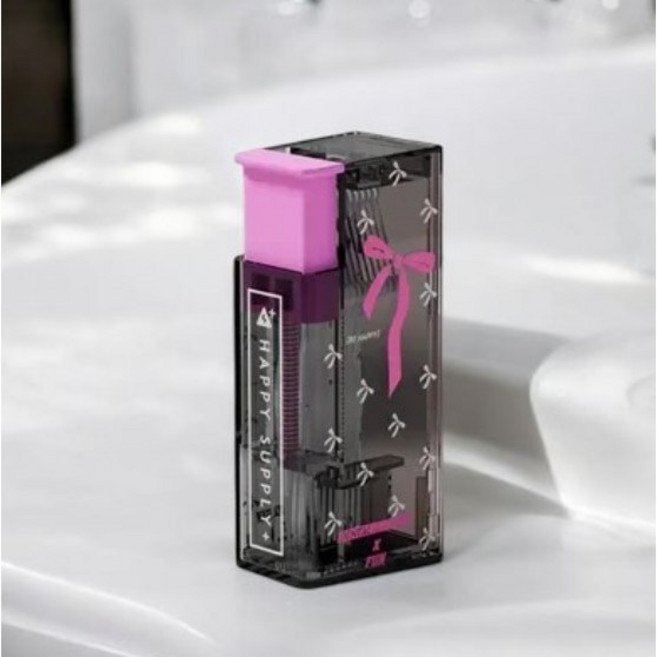 라루나 휴대용 치간칫솔 디스펜서 자동 케이스, 1개, 진달래분홍