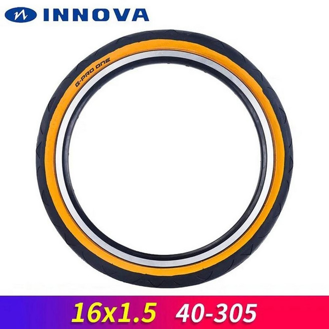 접이식 자전거용 자전거 타이어 반사 라인 장착 휠 하프 대드, 1개