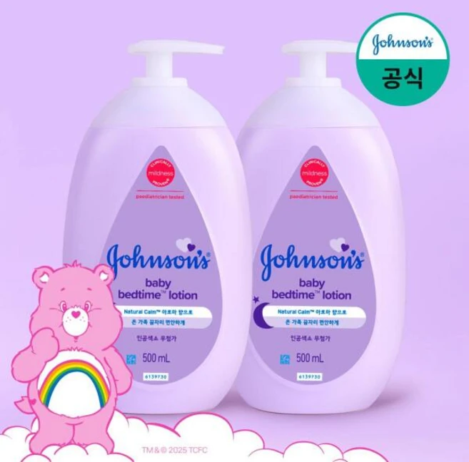 존슨즈베이비 베드타임 베이비 로션, 500ml, 2개 - 쿠팡