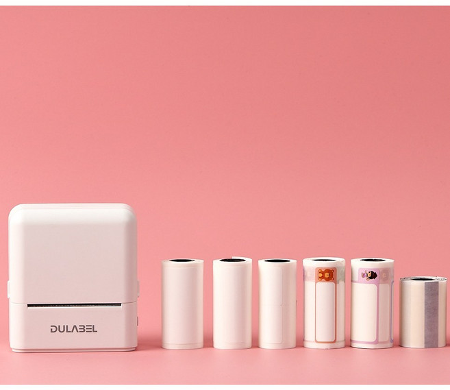 DULABEL 두라벨 라벨프린터 전용 라벨지, 화이트사각 더블 2×2, 1개