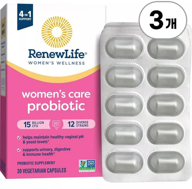 선워리어 남성용 프로바이오틱스 50빌리언 Sunwarrior Active Men's Probiotic 50 Billion CFU 30정, 3개 - 쿠팡