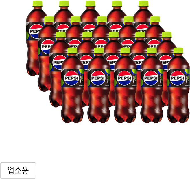 펩시 제로 슈거 라임향, 500ml, 20개