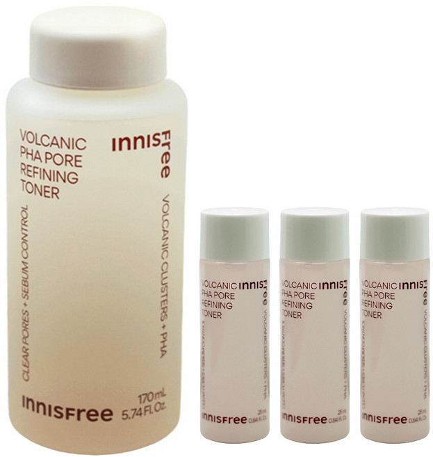 이니스프리 화산송이 파하 모공 매끈결 토너 170mL+(토너25mlx3개 증정), 1개, 170ml