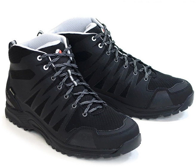 카라반 C1 라이트 미드 블랙 초경량 고어텍스 트레킹화 남여공용 발편한 등산화 (C1 LIGHT MID GORE-TEX/BLACK)
