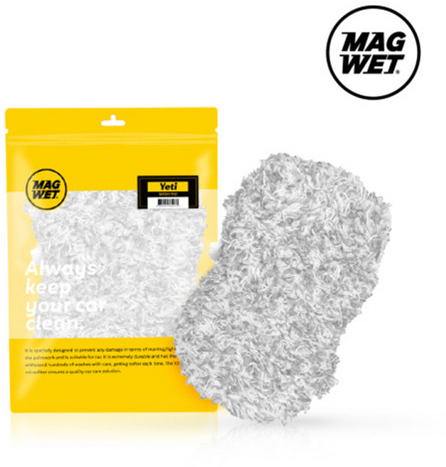 마그웻 예티 워시패드 세차장갑 세차 스펀지, 1개