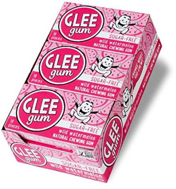 버블껌 풍선껌 츄잉캔디 아이식 글리 검 자일리톨 감미로운 내추럴 야생 수박 16개 12팩