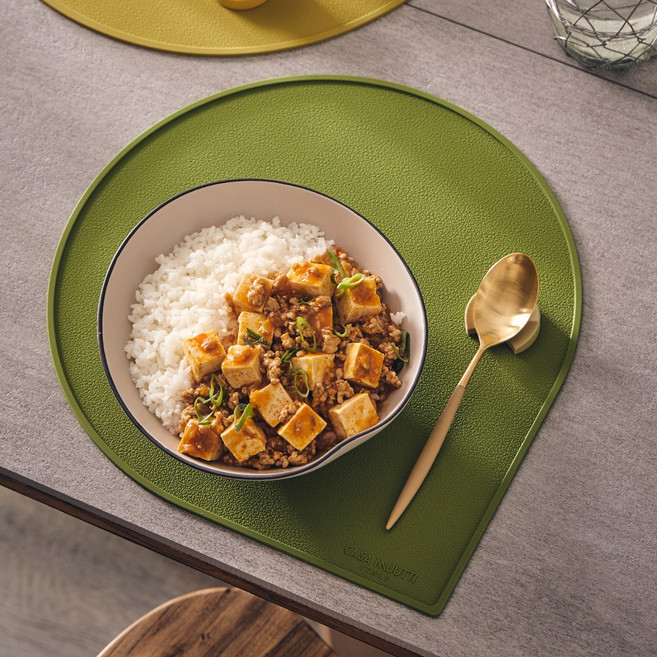 까사무띠 아모르 테이블매트 피오레, 그레이, 40cm x 36cm x 3.5mm