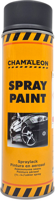 독일제 카멜레온 아크릴 스프레이 클리어코트 500ml, 검정무광(26204), 1개