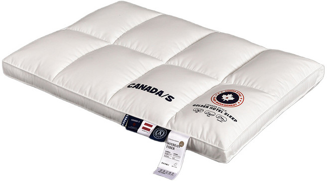 Eyimtech 빨아쓰는 경추베개 편한 수면베개 호텔용 베개솜 파티션 디자인 경추 보호 낮은 베개, 1개, 흰색