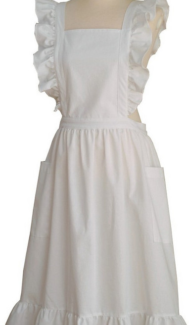 이정현앞치마 원 형 선물 공주풍 앞치마 신혼 프릴 샵 집들이, 카키, 1개