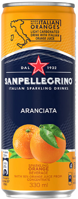 산펠레그리노 아란시아타 오렌지, 330ml, 24개