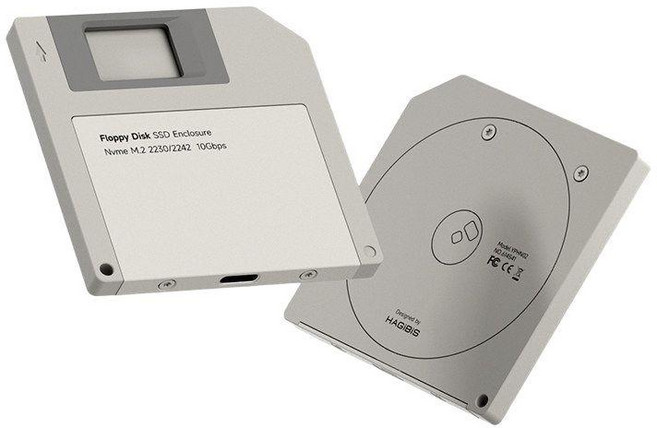 하기비스 플로피 디스크 SSD 외장하드 케이스