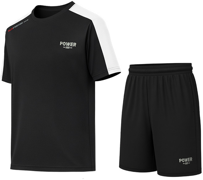 리츠제이 스포츠 반팔 런닝복 상하의 세트