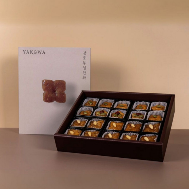 강릉부일한과 수제 미니약과 선물세트 답례품 명절선물, 280g, 20개
