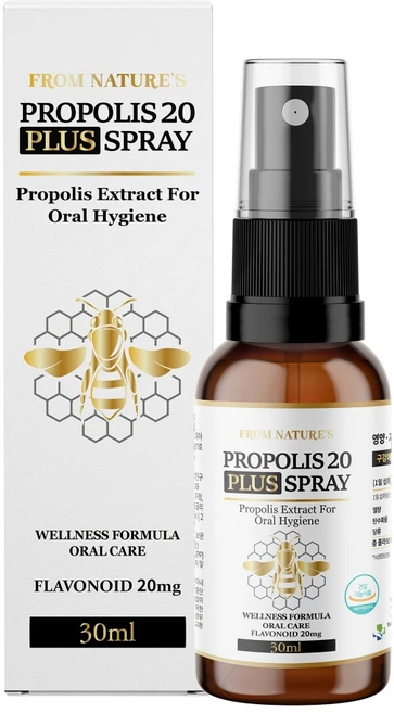 프롬네이쳐스 고용량 프로폴리스 스프레이 플라보노이드 원액 구강 항균 호주산 고함량, 1개, 30ml - 쿠팡