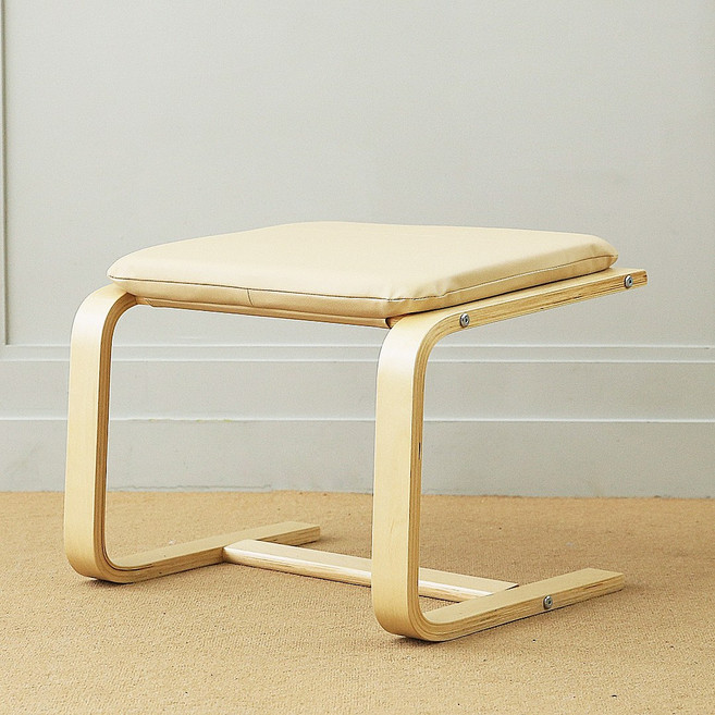 일루일루 실론 풋 스툴, IVORY (아이보리/PU)