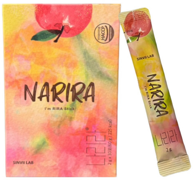 신비랩 나리라 아누카사과 유산균 파우더 60포 이너뷰티 김치유산균 비오틴 분말