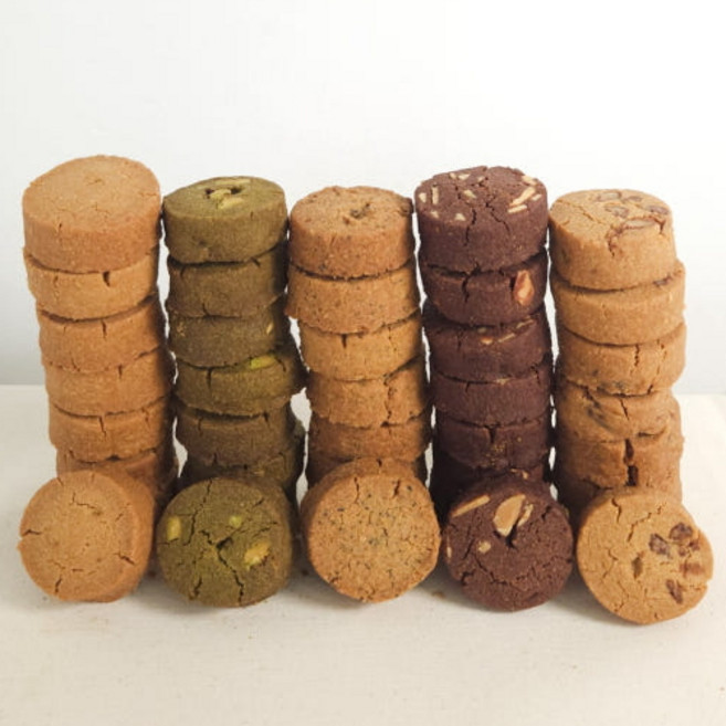 쌀사브레 수제 쿠키 답례품 선물_초코 아몬드, 100g, 1박스