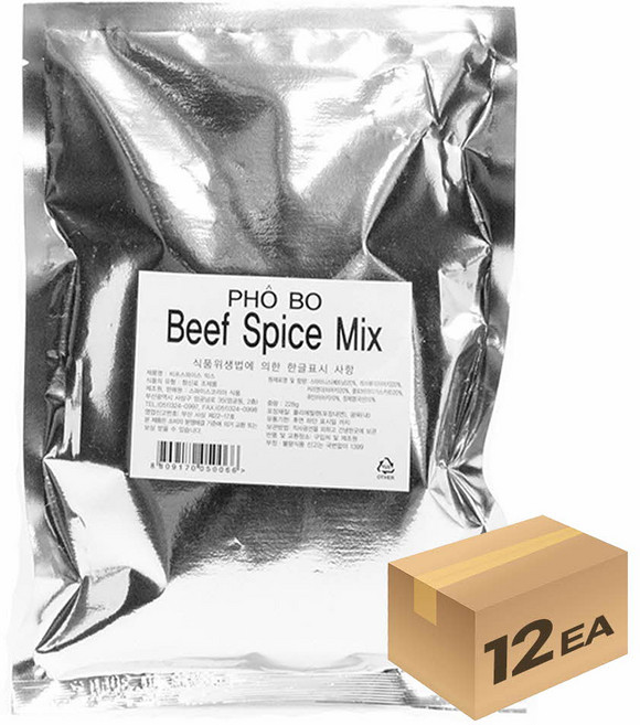 1박스) 비프스파이스믹스 쌀국수파우더 228g x 12개입, 12개