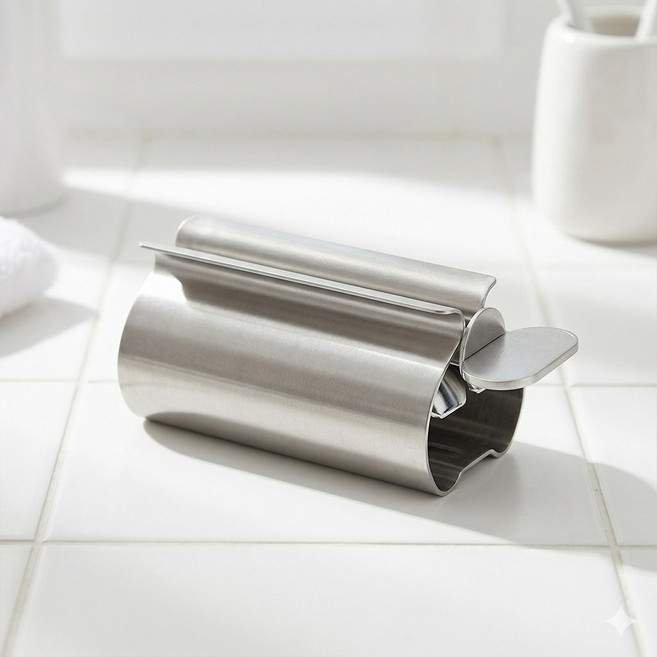 필굿리빙 304 스텐 치약짜개 스퀴저, 1개, 실버