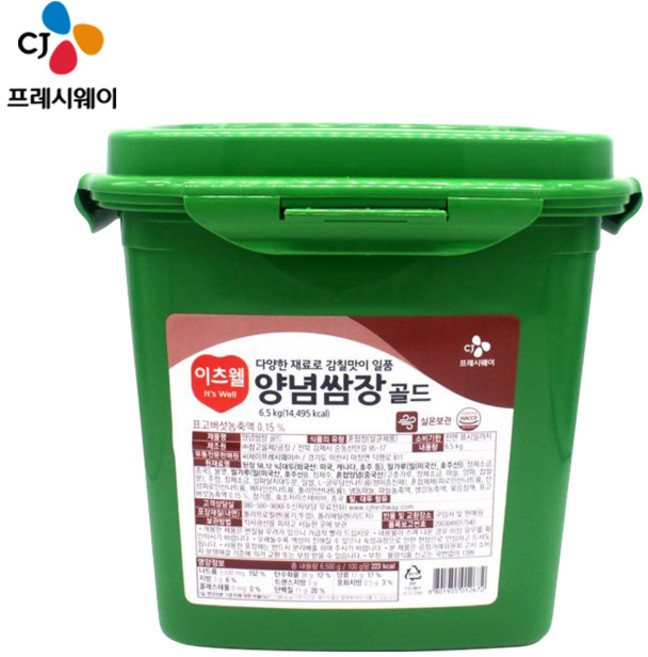 이츠웰 양념 쌈장 골드, 6.5kg, 1개