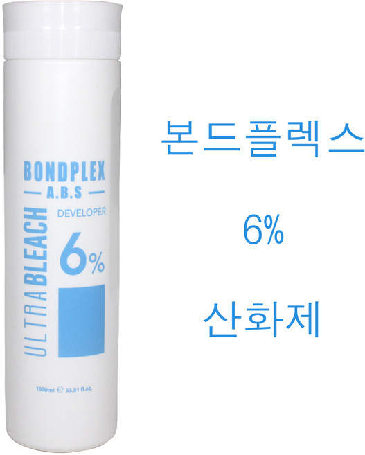 울트라 본드 플렉스 ABS 6% 산화제 1000ml (소량구매구성) 염색약2제 산화제 슈바츠코프산화제, 1개, 1L
